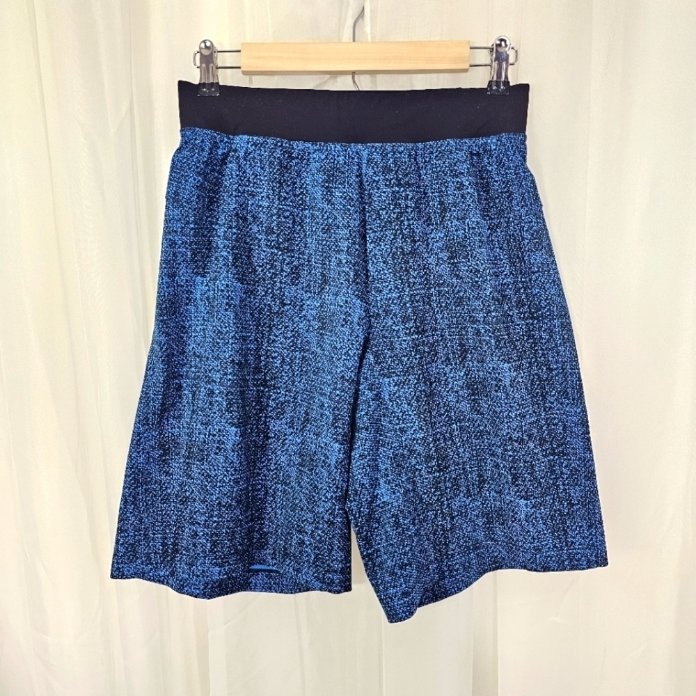 Lululemon Athletica Men's Core Shorts 11" blue black unlined size Small